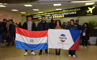 Estudiantes de la FENOB-UNA parten para movilidad en Italia