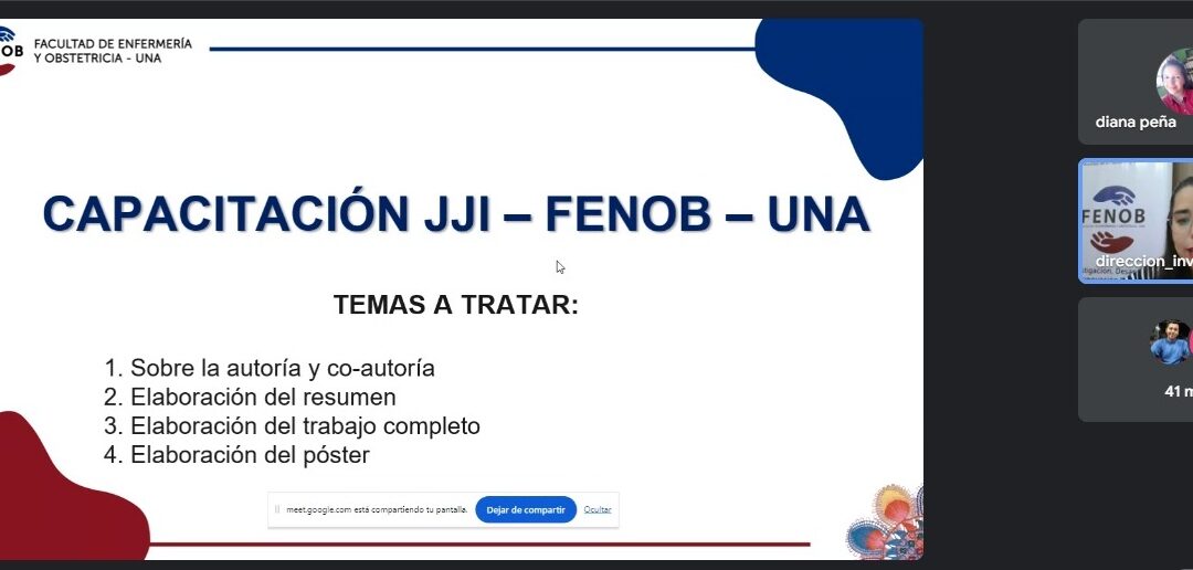 La FENOB inició sesiones de capacitación para postulantes a la Convocatoria de las Jornadas de Jóvenes Investigadores